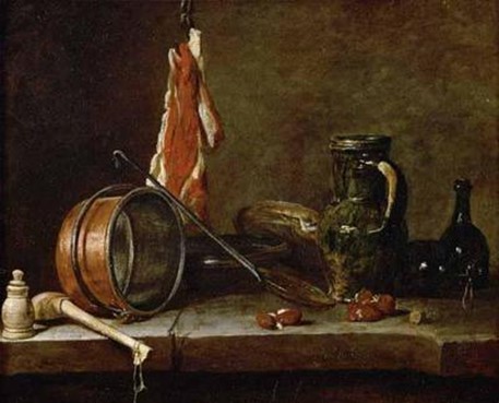 Jean-Baptiste-Simeon Chardin - The Meat Day Meal, 1731 history of food photography